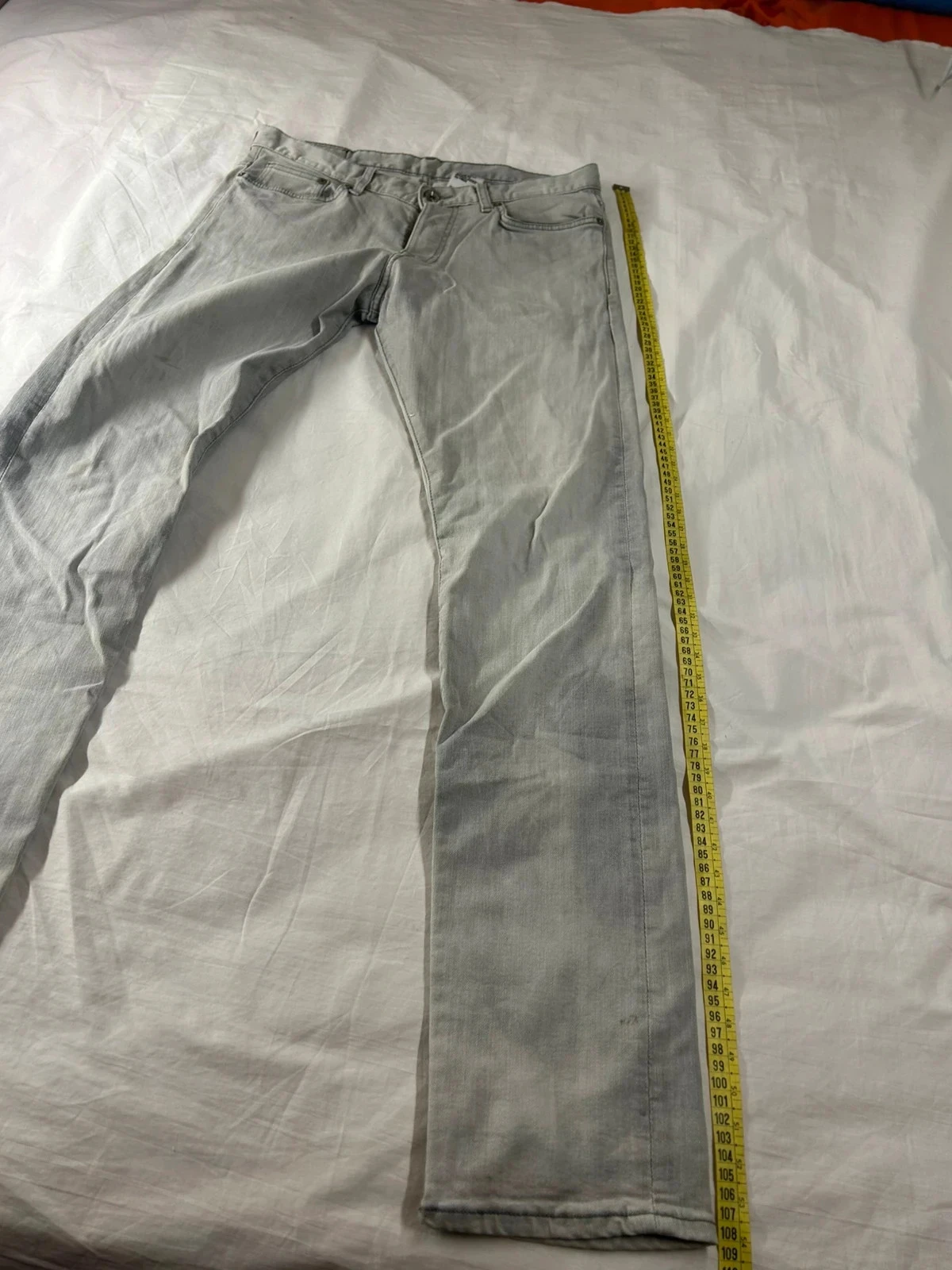 Witte grijze vintage slim fit lage taille H&M jeans – photo 6